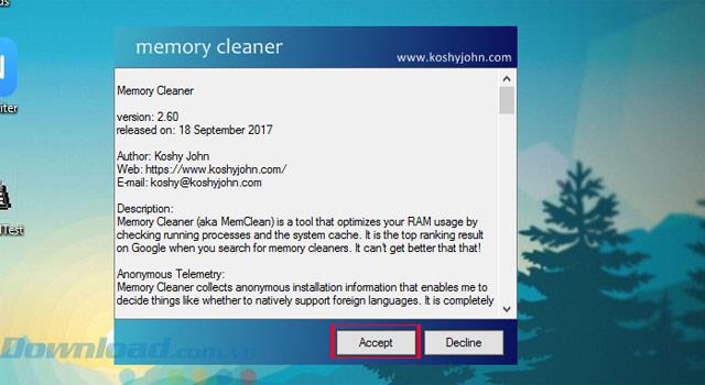 Optimize your computer RAM with Memory Cleaner software