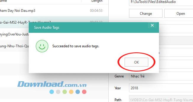 Bagaimana cara mengedit informasi file musik dengan 3uTools