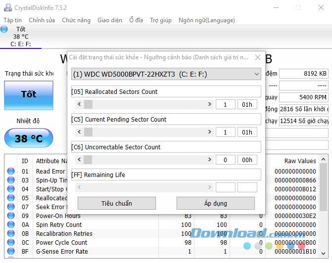 Manual CrystalDiskInfo untuk memeriksa hard drive komputer, laptop