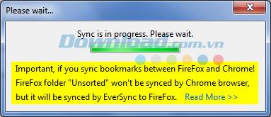 Data synchronization, sync Bookmarks between Chrome and Firefox