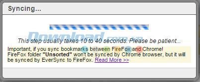 Data synchronization, sync Bookmarks between Chrome and Firefox