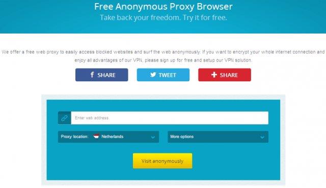 Top 5 best free anonymous Proxy sites