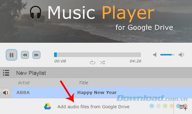 Create playlists in Google Drive