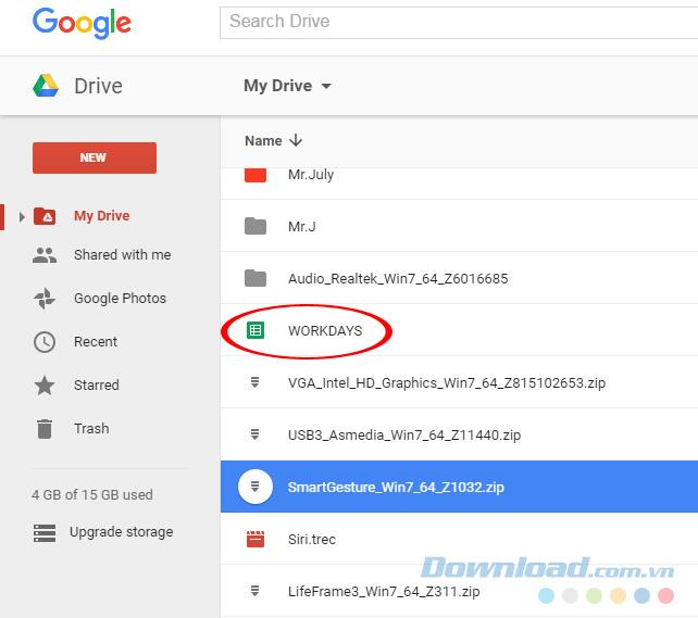 How to transfer data from Google Docs to Google Drive