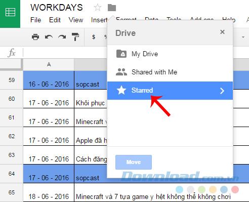 How to transfer data from Google Docs to Google Drive