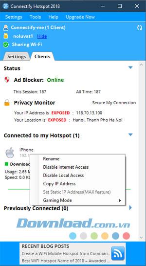 Review Connectify Hotspot: Easily create Wi-Fi access points on Windows