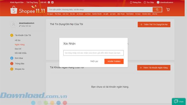 Instructions to edit your Shopee account information