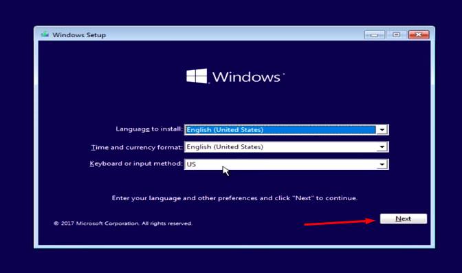 Instructions to install Windows 10 with USB, create installation files from Windows 10 ISO