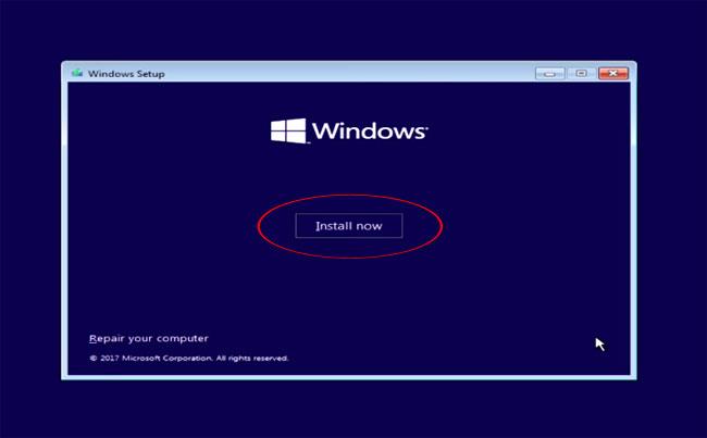 Instructions to install Windows 10 with USB, create installation files from Windows 10 ISO