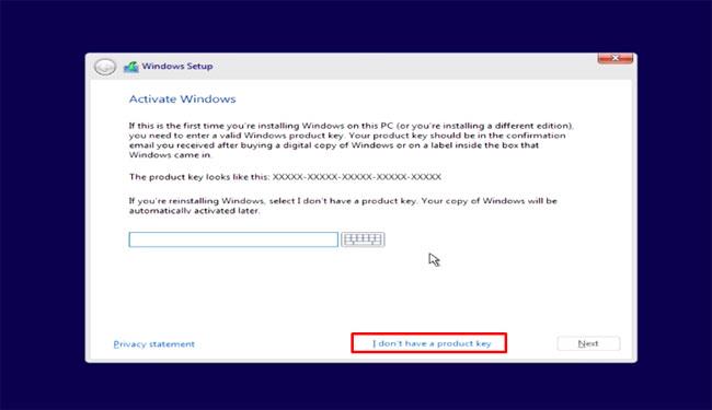 Instructions to install Windows 10 with USB, create installation files from Windows 10 ISO