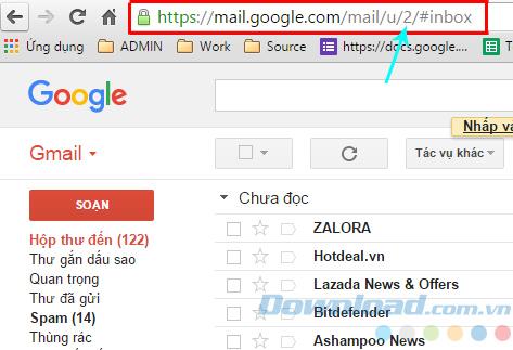 So wechseln Sie Google Mail-Konten direkt in der Adressleiste