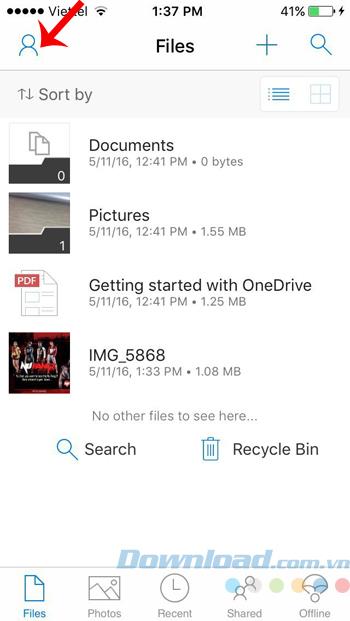 How to use OneDrive storage on iPhone?