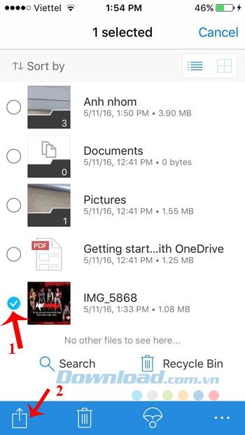 How to use OneDrive storage on iPhone?