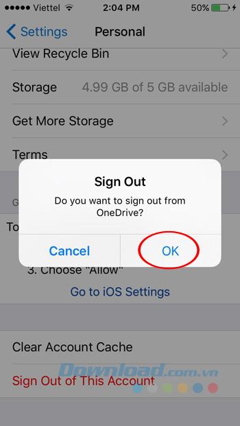 How to use OneDrive storage on iPhone?