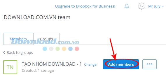Verwendung der Teamwork-Funktion in Dropbox