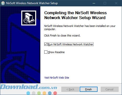 Instructions for downloading and installing Wireless Network Watcher software