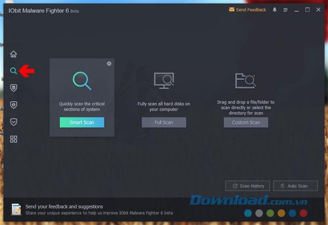 Instructions for using IObit Malware Fighter 6 software