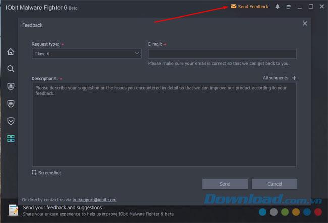 Instructions for using IObit Malware Fighter 6 software