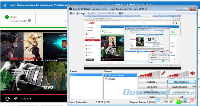 So streamen Sie Youtube-Videos mit OBS