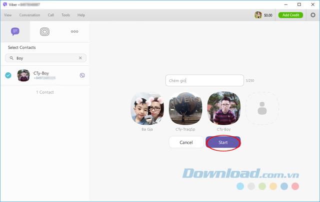 How to create a group chat on Viber computer