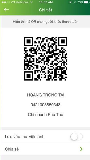 Guide to paying QR Pay via Vietcombank