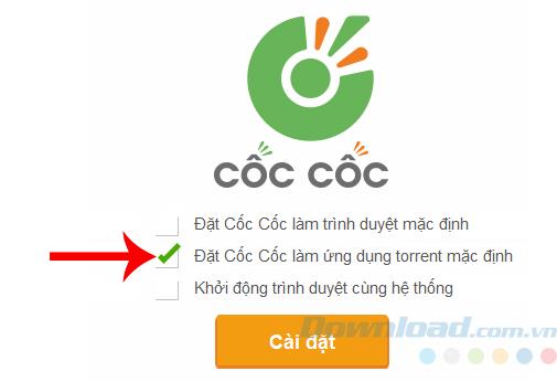 How to set the default download Torrent files with Coc Coc