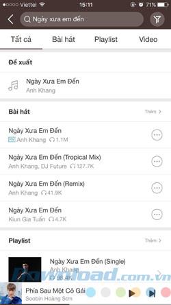 So hören Sie kostenlose Musik online mit Nhaccuatui auf iOS und Android