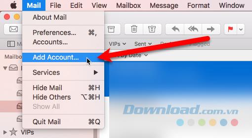 Instructions for adding and deleting email accounts on Mac, iPhone and iPad