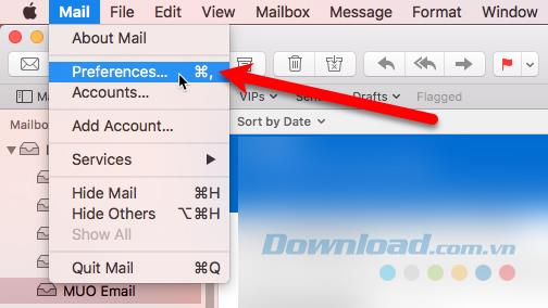 Instructions for adding and deleting email accounts on Mac, iPhone and iPad