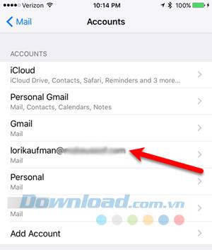 Instructions for adding and deleting email accounts on Mac, iPhone and iPad