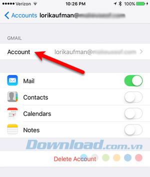 Instructions for adding and deleting email accounts on Mac, iPhone and iPad