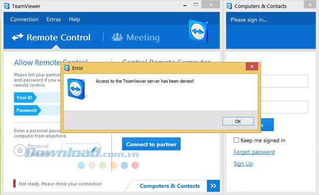 Fix Access to the Teamviewer Server Has Been Denied on TeamViewer