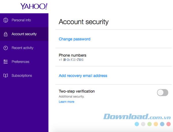 Lindungi Yahoo Mail pribadi Anda dengan kata sandi 2-lapisan