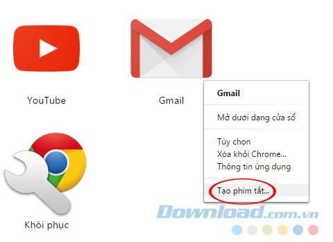 putting gmail icon on desktop in windows 10