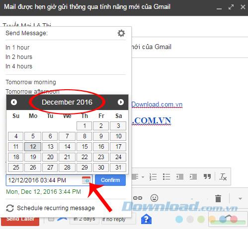 Cara menjadwalkan pengiriman surat di Gmail