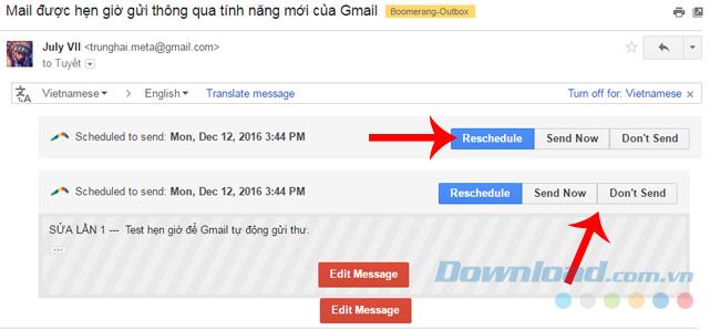 Cara menjadwalkan pengiriman surat di Gmail