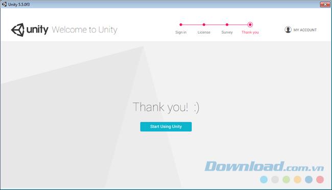 How to create an Unity account to design a game