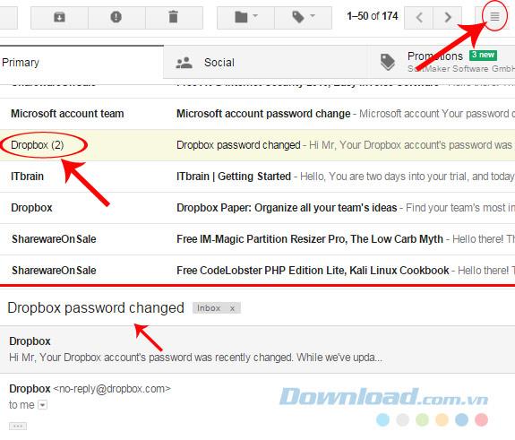 How to preview content of Gmail