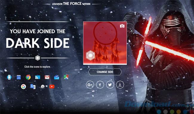Google Star Wars الجديدة: المظاهر لتطبيقات Google