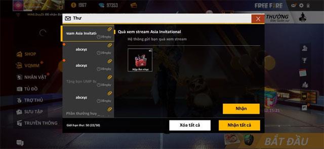 Instruction to enter Giftcode game Garena Free Fire