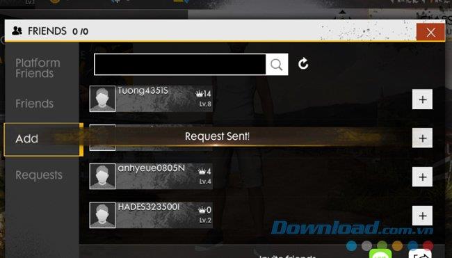 How to make friends in Garena Free Fire