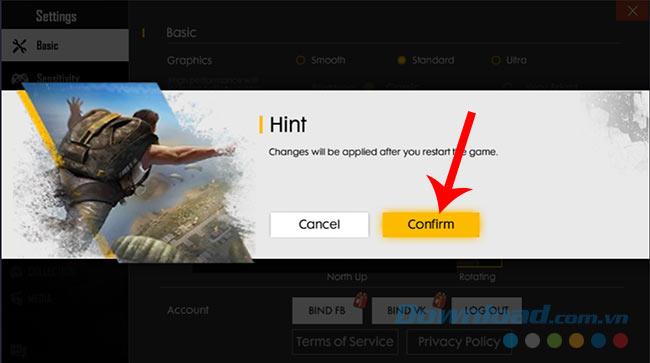 How to change the language of Free Fire to Vietnamese