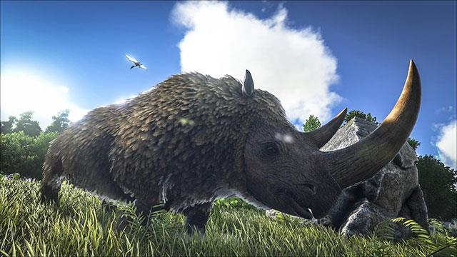 ARK Survival Evolved: The dinosaurs have the largest load on the ground