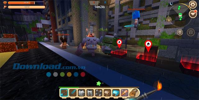 Een kamer creëren om met vrienden te spelen in Mini World: Block Art