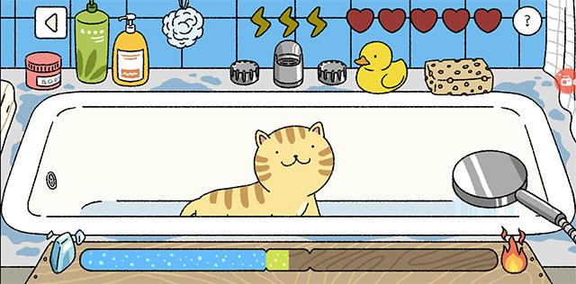 How to bathe a cat in Adorable Home