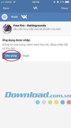 Instructions for creating a Garena Free Fire account