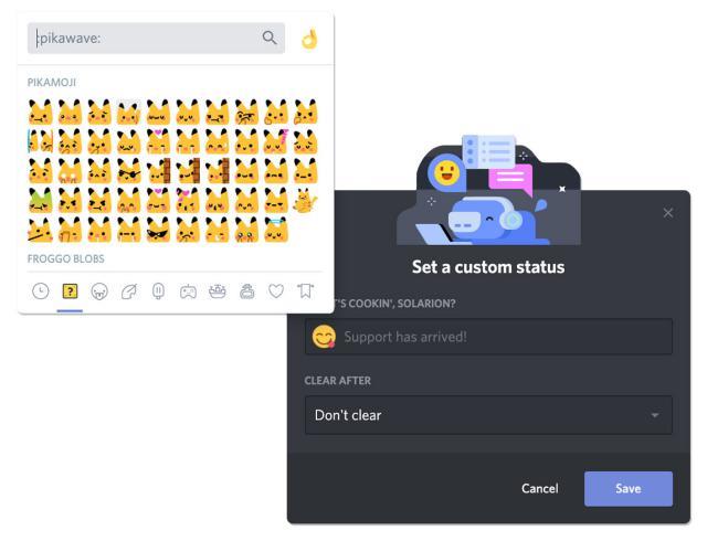 How to create and edit status on Discord