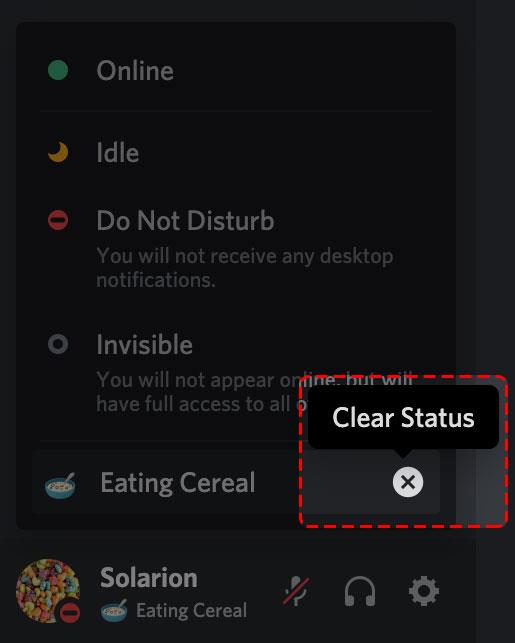 How to create and edit status on Discord