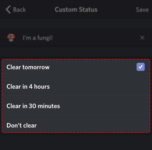 How to create and edit status on Discord