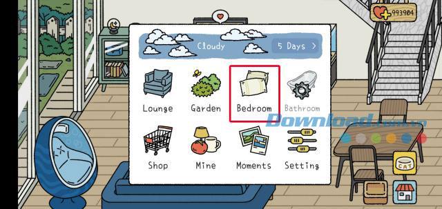 How to update the bedroom, bathroom in the game Adorable Home